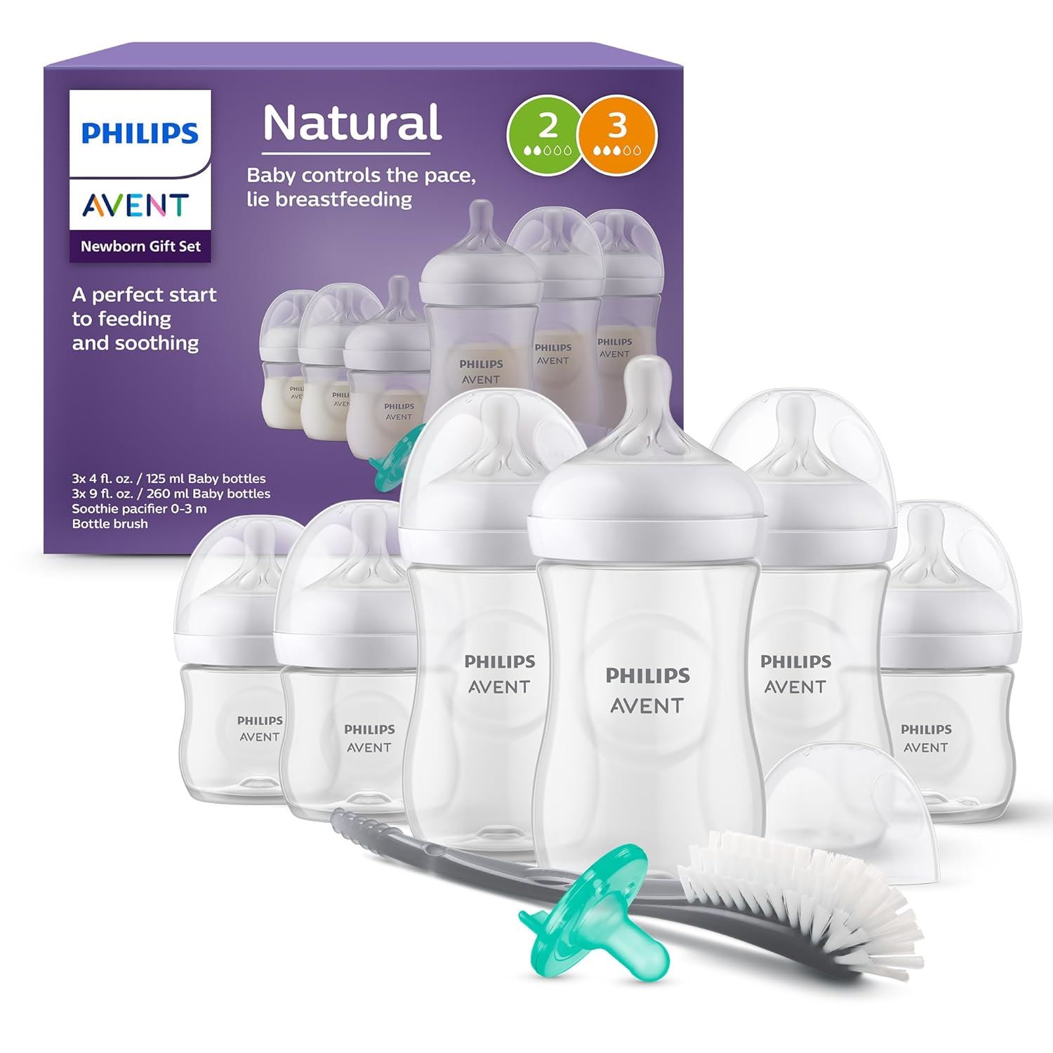 Philips Avent Set Recién Nacido Natural Response Completo